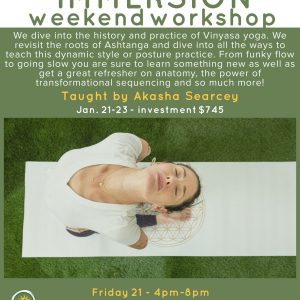Vinyasayoga Immersion Weekendworkshop